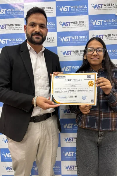 Industrial Training.Ritika Certificate